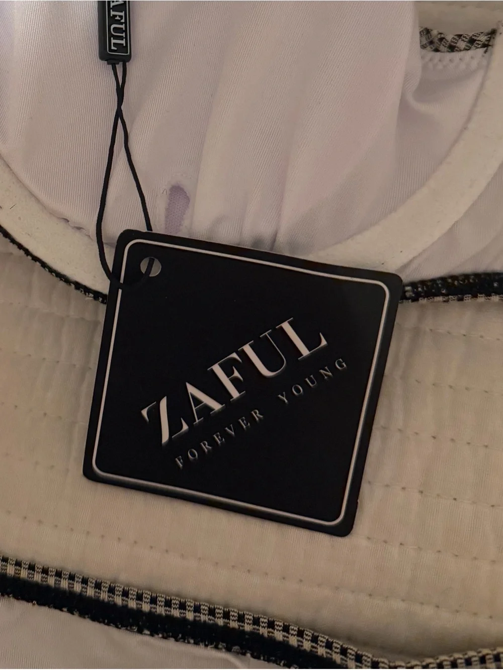 Women’s Zaful Gimgham High Waist Bikini